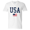 Red White and Blue USA Flag Graphic Tee