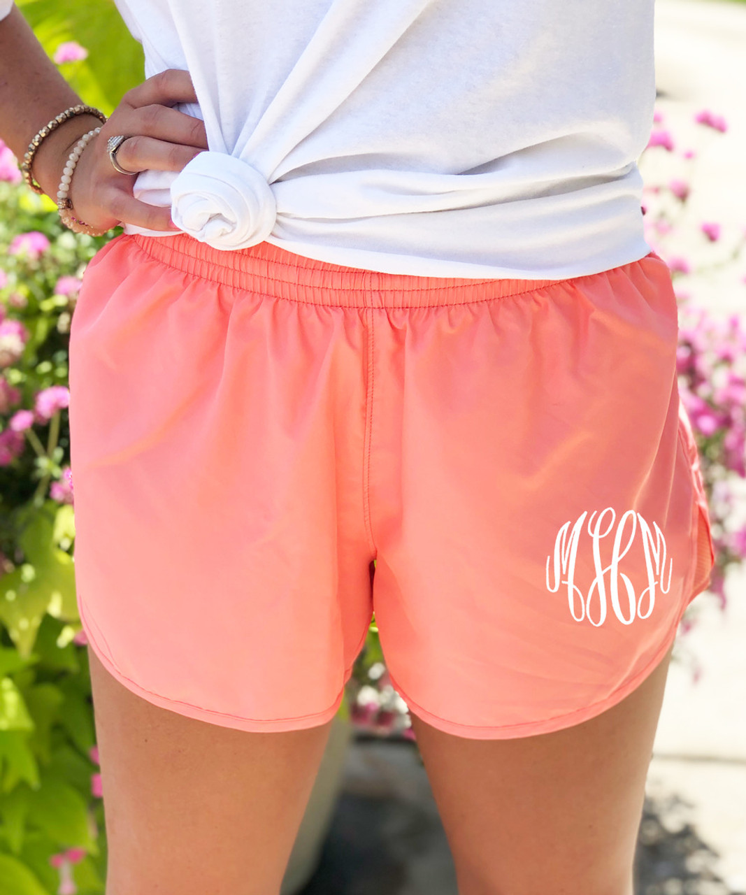 Monogrammed Running Shorts