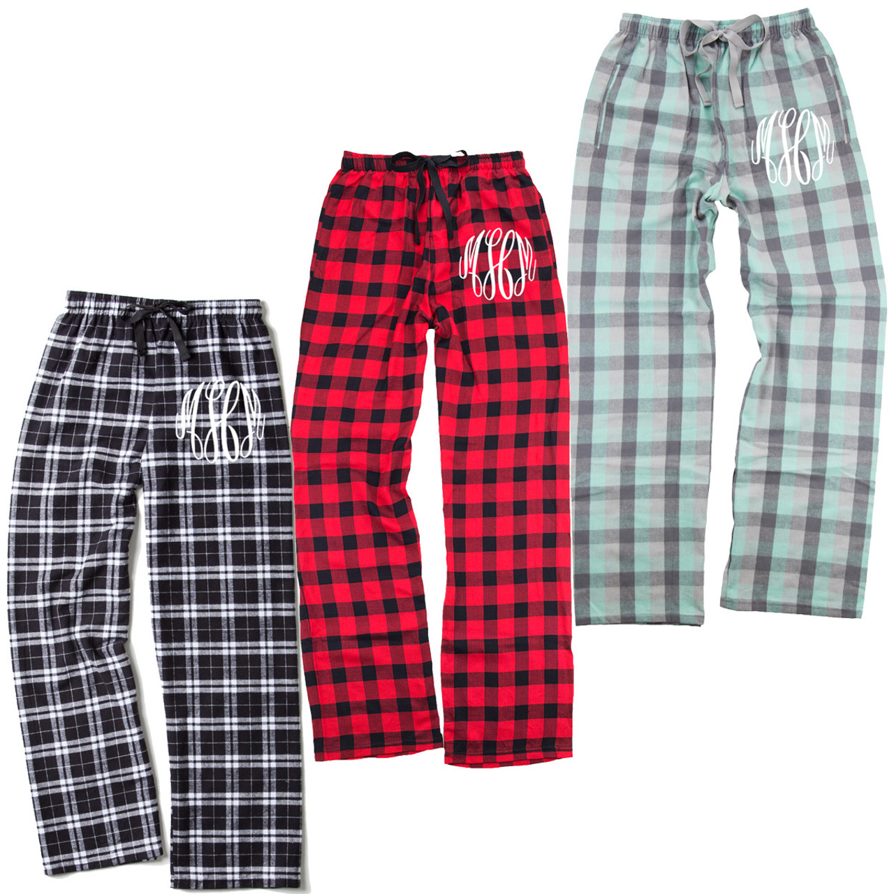 Stripe Accent Monogram Pyjama Trousers - OBSOLETES DO NOT TOUCH