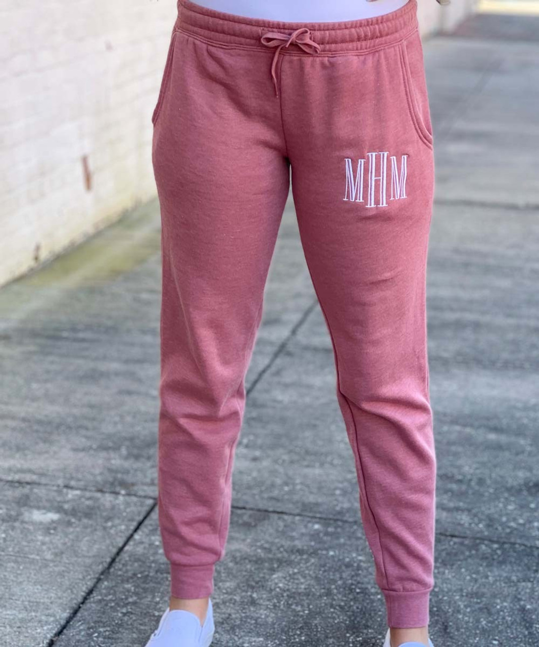 Monogrammed Wave Wash Sweatpants