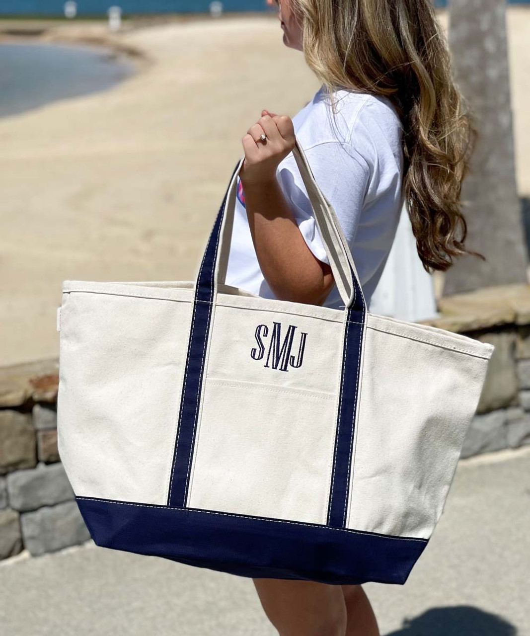 Monogram Tote Bags Personalized Zipper Tote Monogrammed 