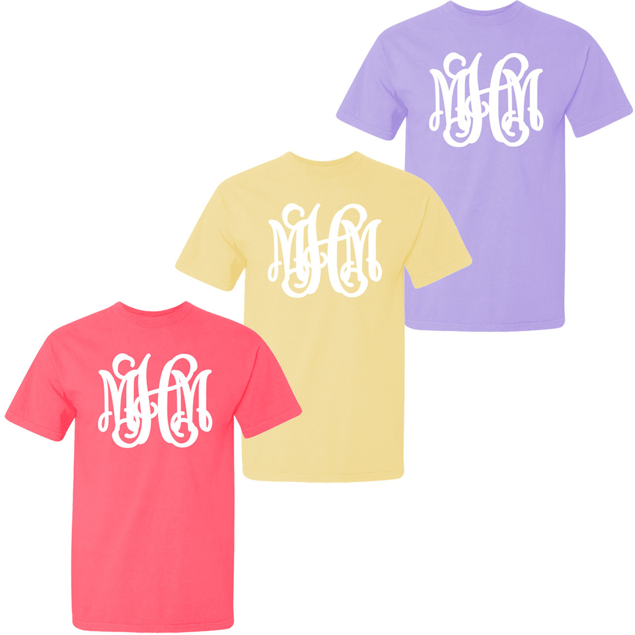 Born to Be Sassy Monogrammed Comfort Colors Pocket T-Shirt