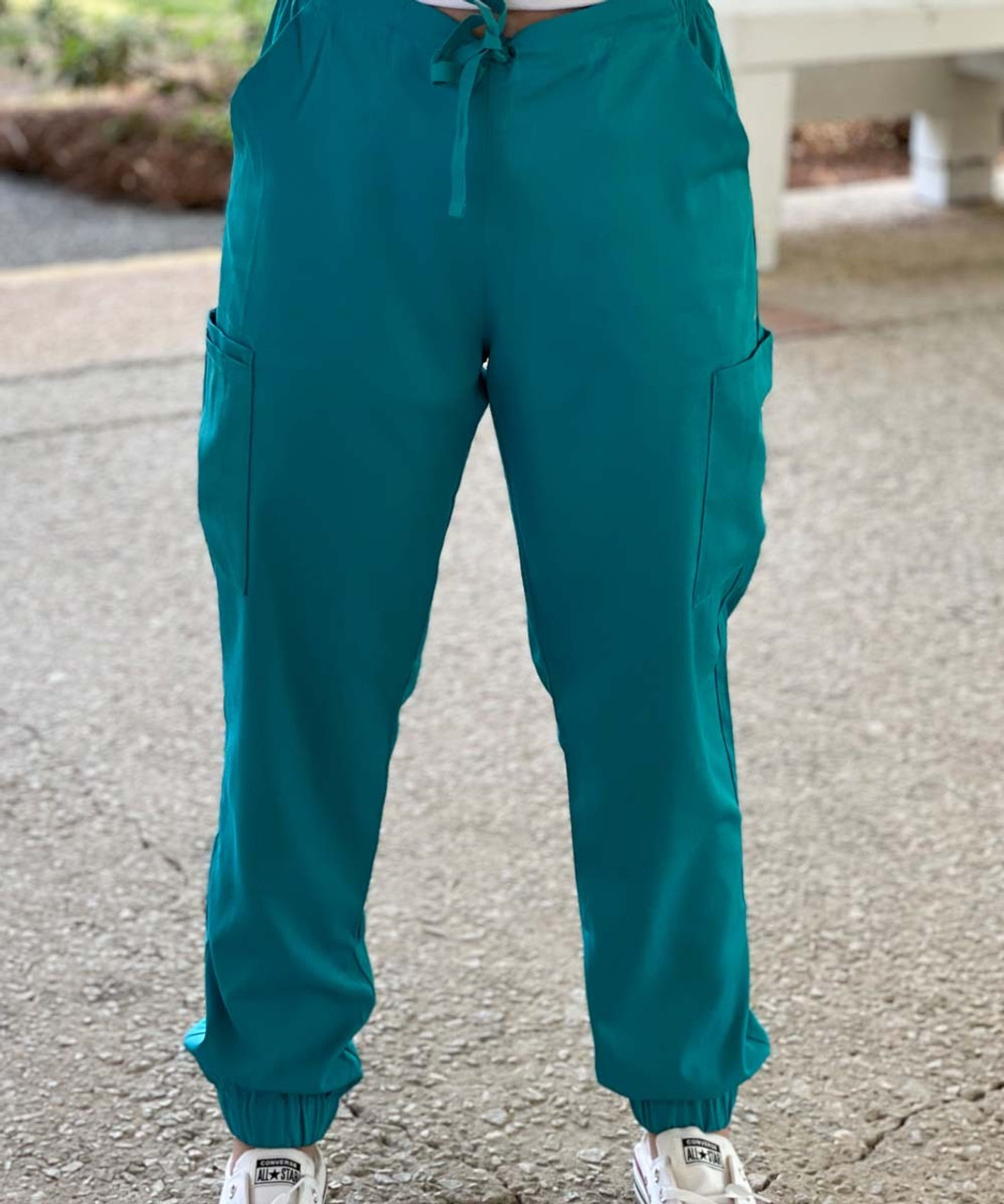 Unisex Scrub Set: V-Neck Top & Drawstring Pant | AllHeart.com