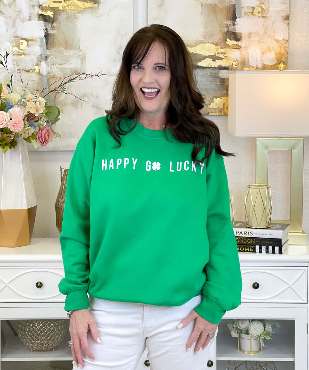 St Patrick's Day Shirt, Happy Go Lucky T-Shirt - TeeNavi