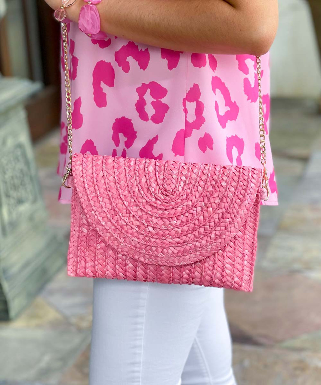 Bubblegum Pink fold over clutch, Pink purse, Party Clutch Purse