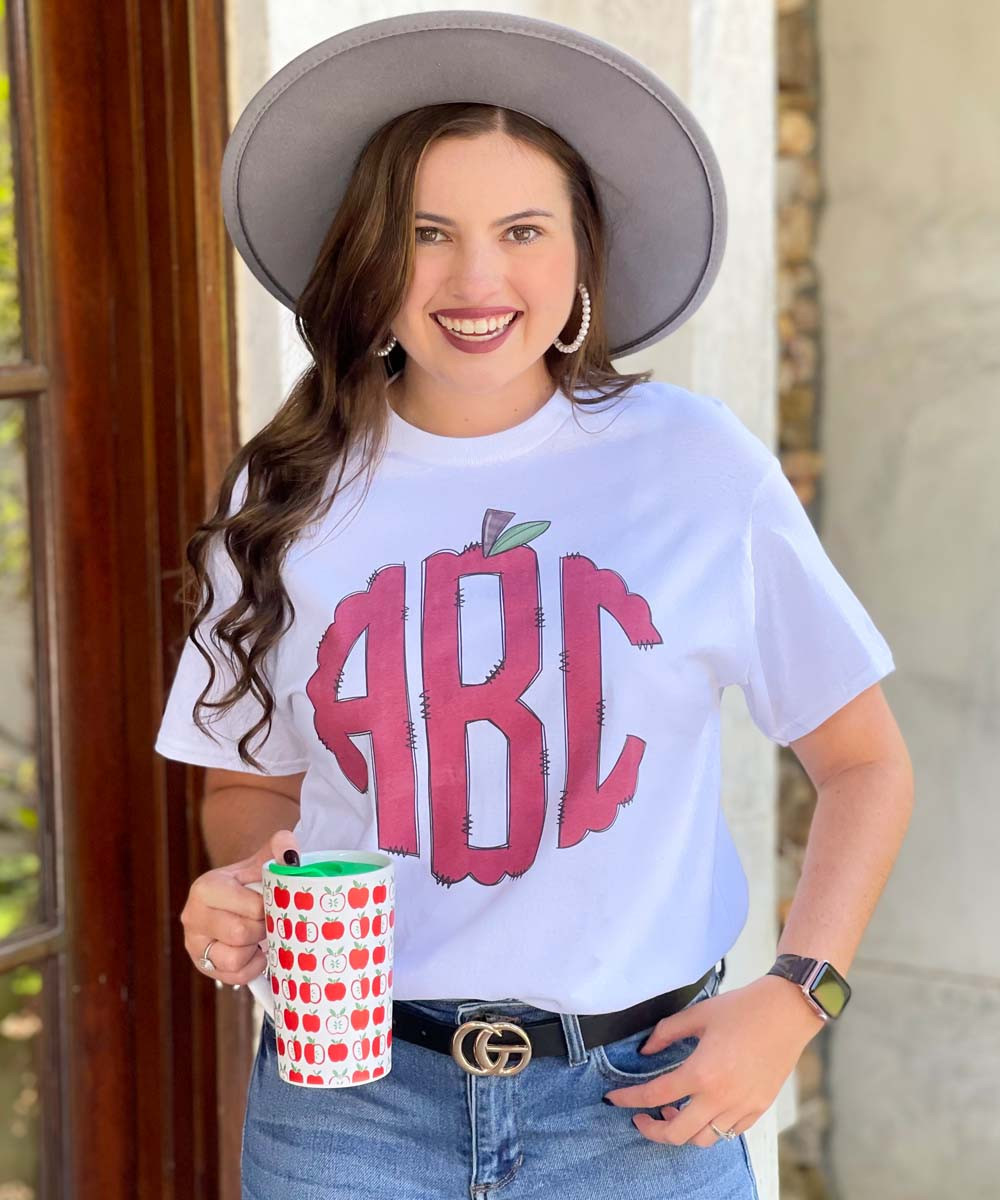 Monogrammed Patriotic Tee