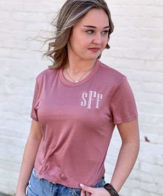 Monogrammed Bella Canvas Flowy Cropped Tee