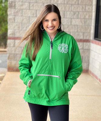  Monogrammed Charles River Chatham Anorak 