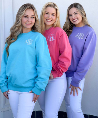 Monogrammed Pigment Dyed Sweatshirt