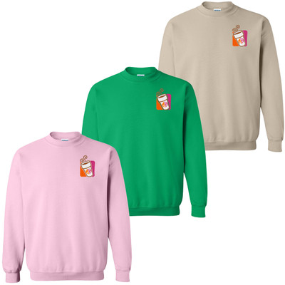 Monogrammed Iced Coffee Sweatshirt
