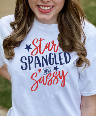 Star Spangled And Sassy Graphic Shirt