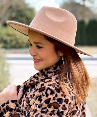 Totally Wild Animal Print Strap Fedora Hat