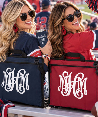 Monogrammed Football Stadium Seat
