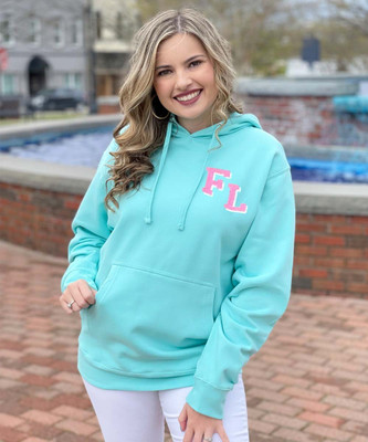 Shadow Block Monogram Midweight Hooded Pullover