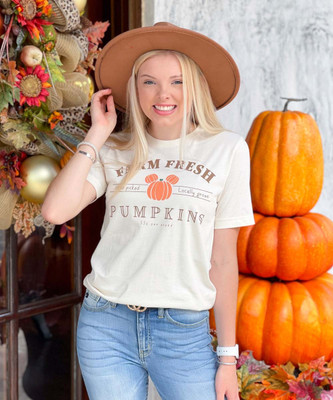 Farm Fresh Pumpkins Bella Canvas Tee