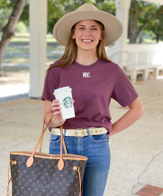 Mini Monogrammed Bella Canvas Tee