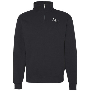  Diagonal Mini Monogrammed Quarter Zip 