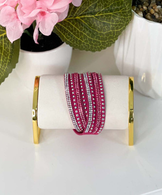 Touch of pretty fuchsia bracelet