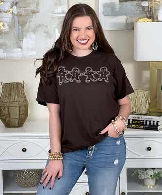 gingerbread men tee