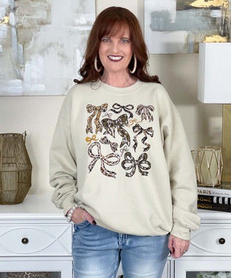camo bows sweatshirt