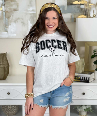 custom soccer tee