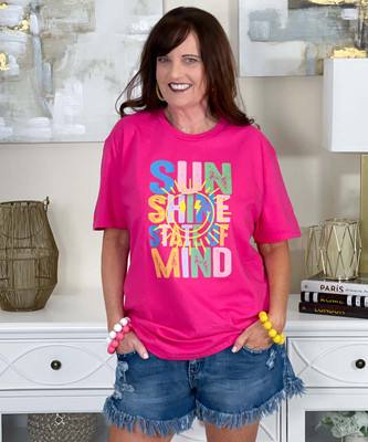 sunshine state of mind graphic tee