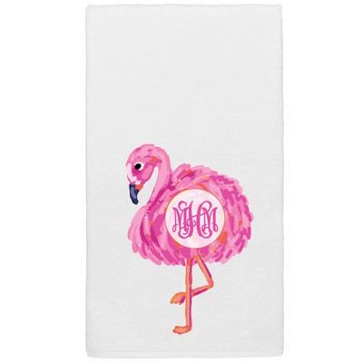 Monogrammed Graphic Beach Towel - Flamingo