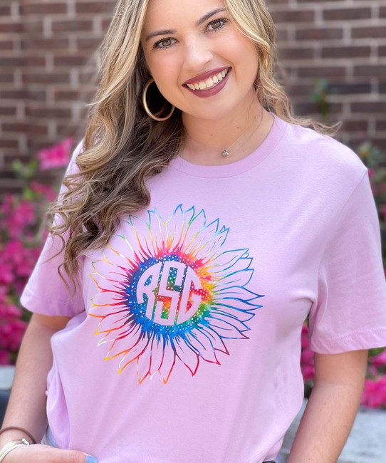 Sunflower Tie Dye Bella Canvas Tee