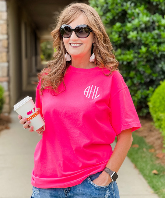 Monogrammed Comfort Colors T-Shirt