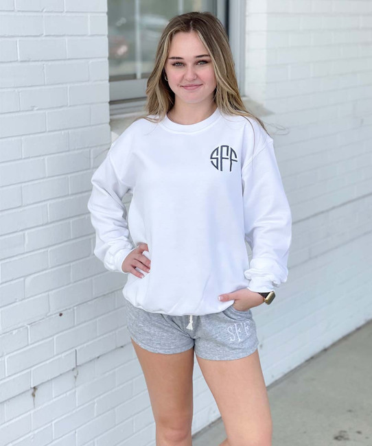 Monogrammed Fleece Rally Shorts