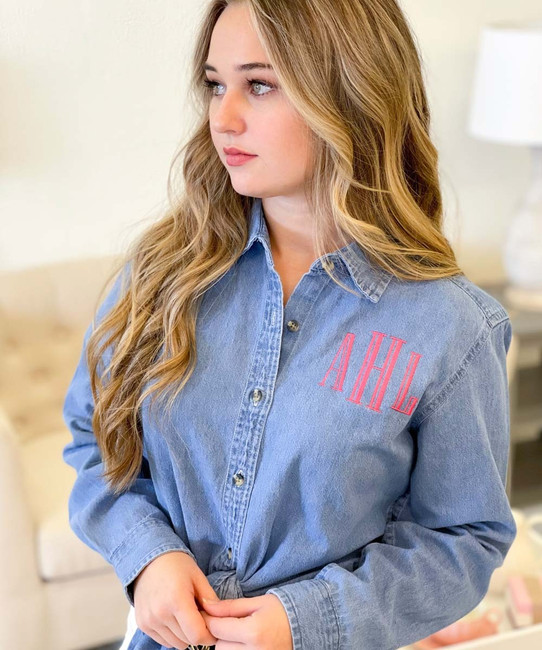 Vintage Slim Fit Womens Denim Denim Shirts For Women With Elastic Waistband  Casual And Stylish Blouse For Ladies Style #230331 From Kua01, $19.34 |  DHgate.Com