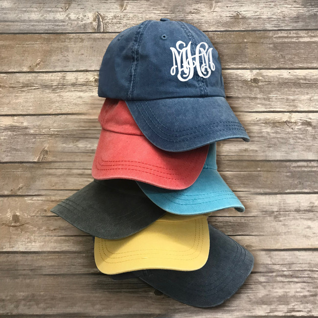 Full Monogrammed Pigment Dyed Cap