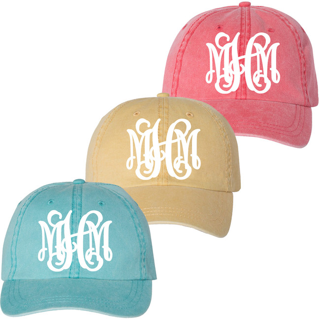Full Monogrammed Pigment Dyed Cap - Born to Be Sassy