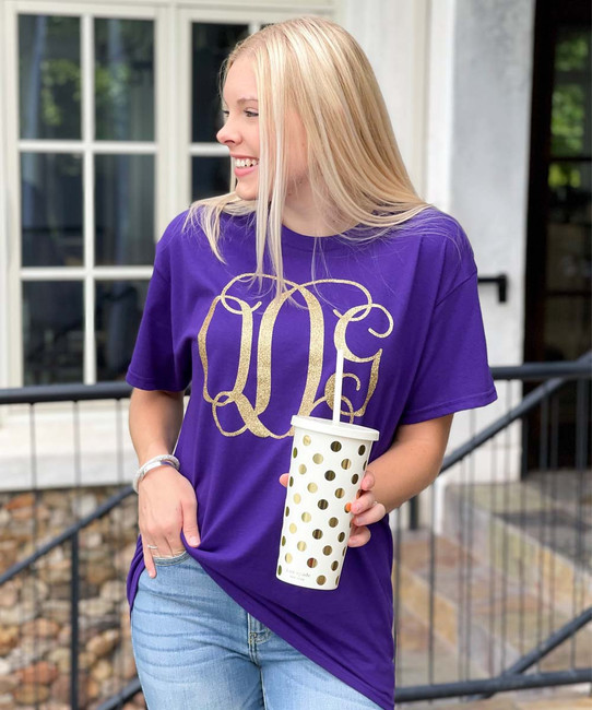 Monogrammed Short-Sleeved T-Shirt