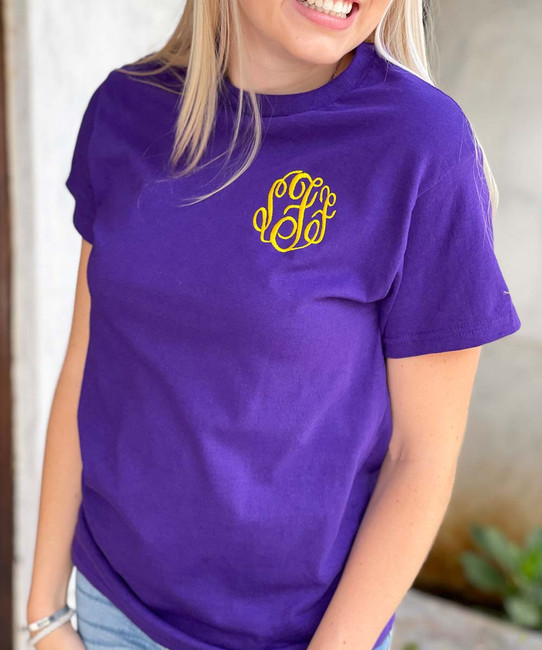 DesignsByBreee Monogram Pocket T-Shirt's