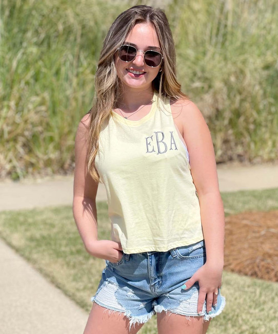 Monogrammed Cropped Tank