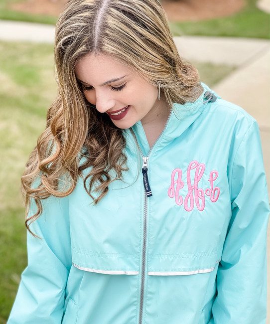 monogram rain jacket