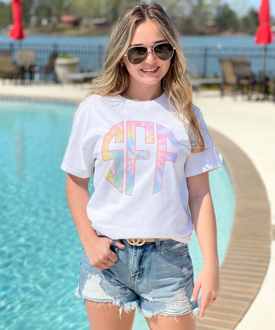 Tie Dye Monogram T-Shirt - Ready to Wear