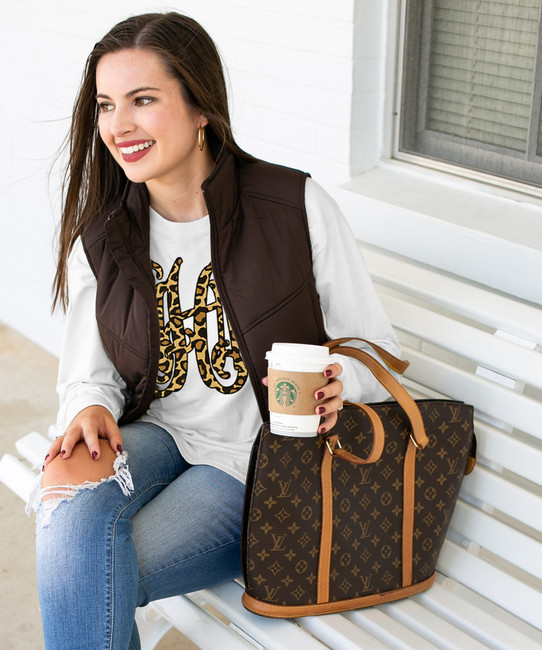 Monogrammed Leopard Shirt