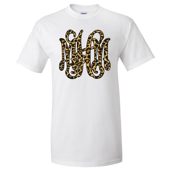 Monogrammed Leopard Shirt