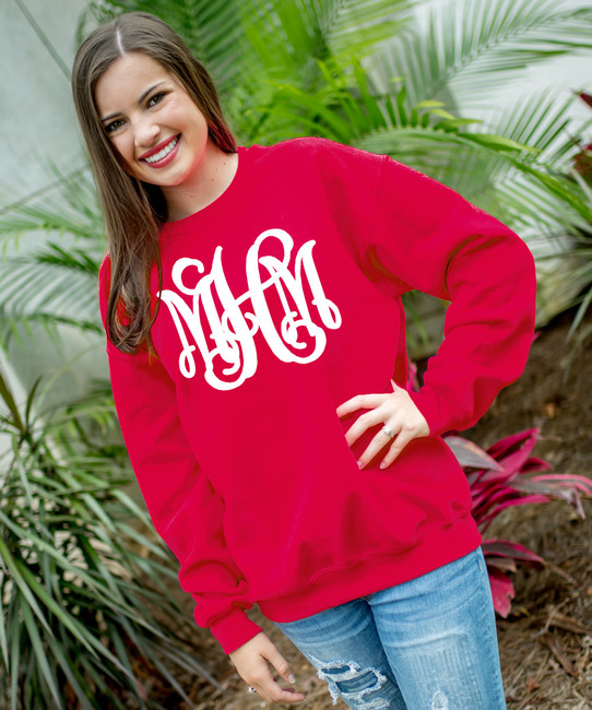 monogram crewneck