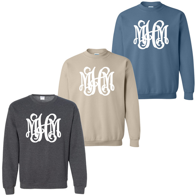 Full Monogrammed Crewneck Sweatshirt