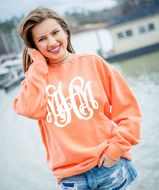 Monogrammed Comfort Colors Sweatshirt
