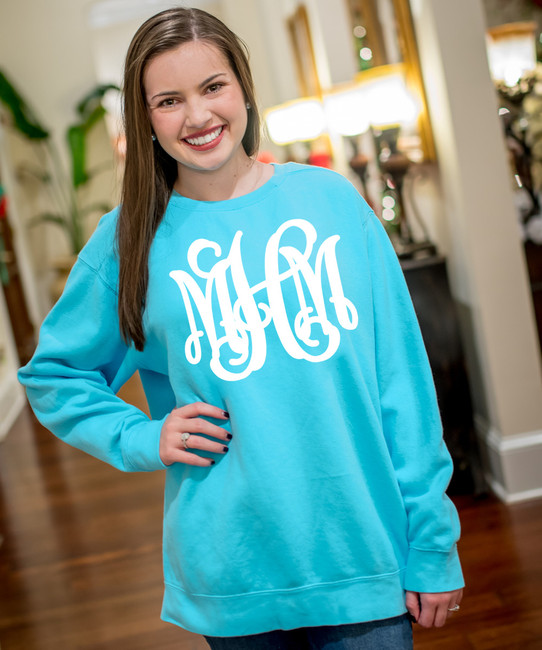 Monogrammed comfort color sweatshirt Outlet