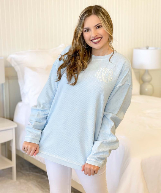 Sarasota  Adult Camden Crew Pullover with Embroidered Design — BREEZIN' UP