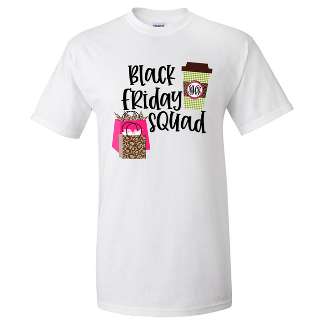 Monogrammed Black Friday Squad T-Shirt