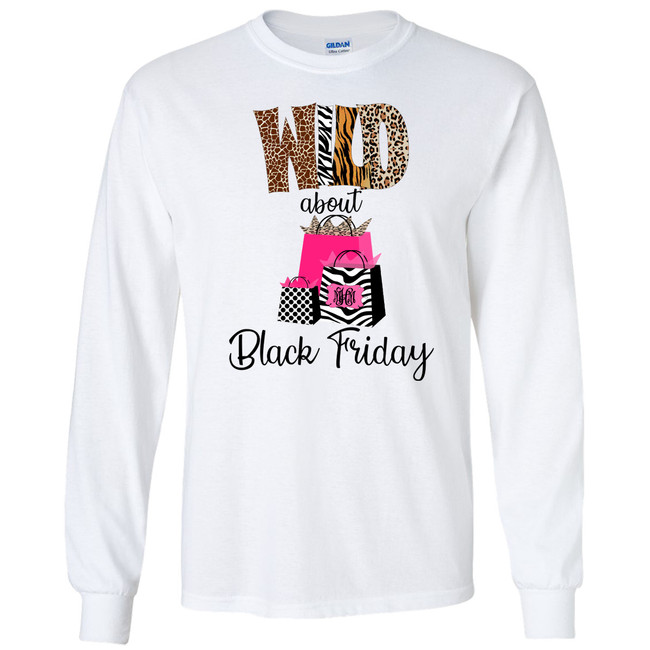 Monogrammed Wild About Black Friday Graphic T-Shirt