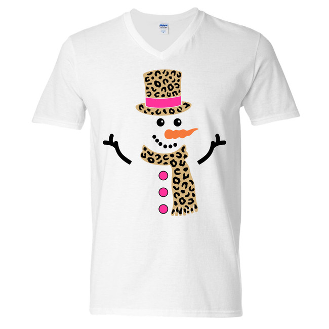 Leopard Snowman Graphic Shirt
