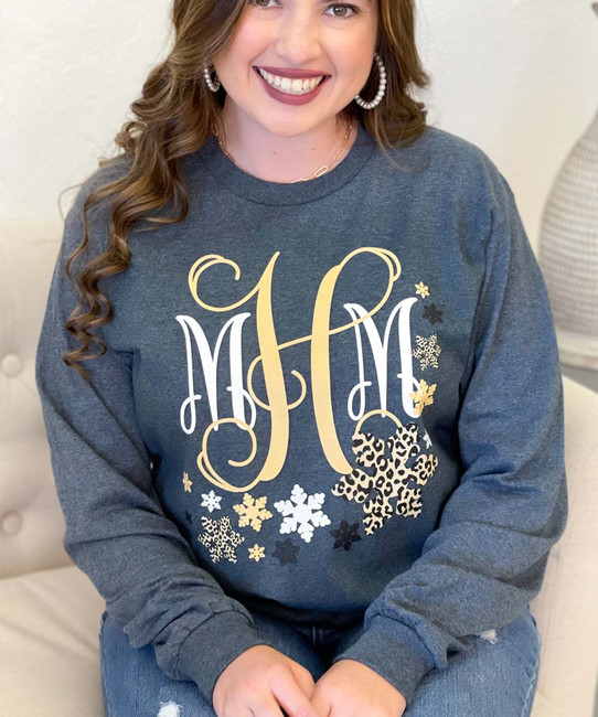  Snowflake Monogram T-Shirt 