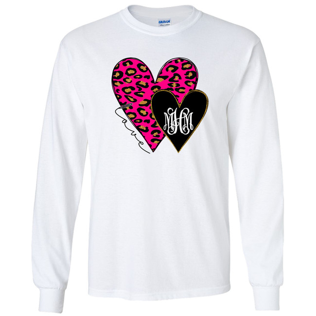 black graphic tee with pink